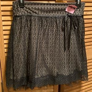 Ruby Rox Black Lace Skirt